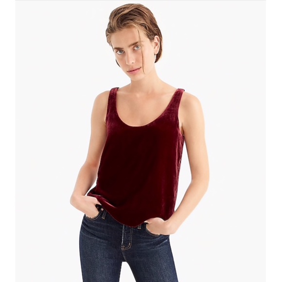 J. Crew Tops - NWT J. Crew Velvet Tank